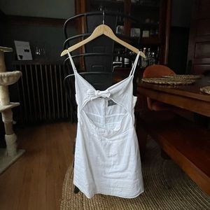 Reformation white mini dress